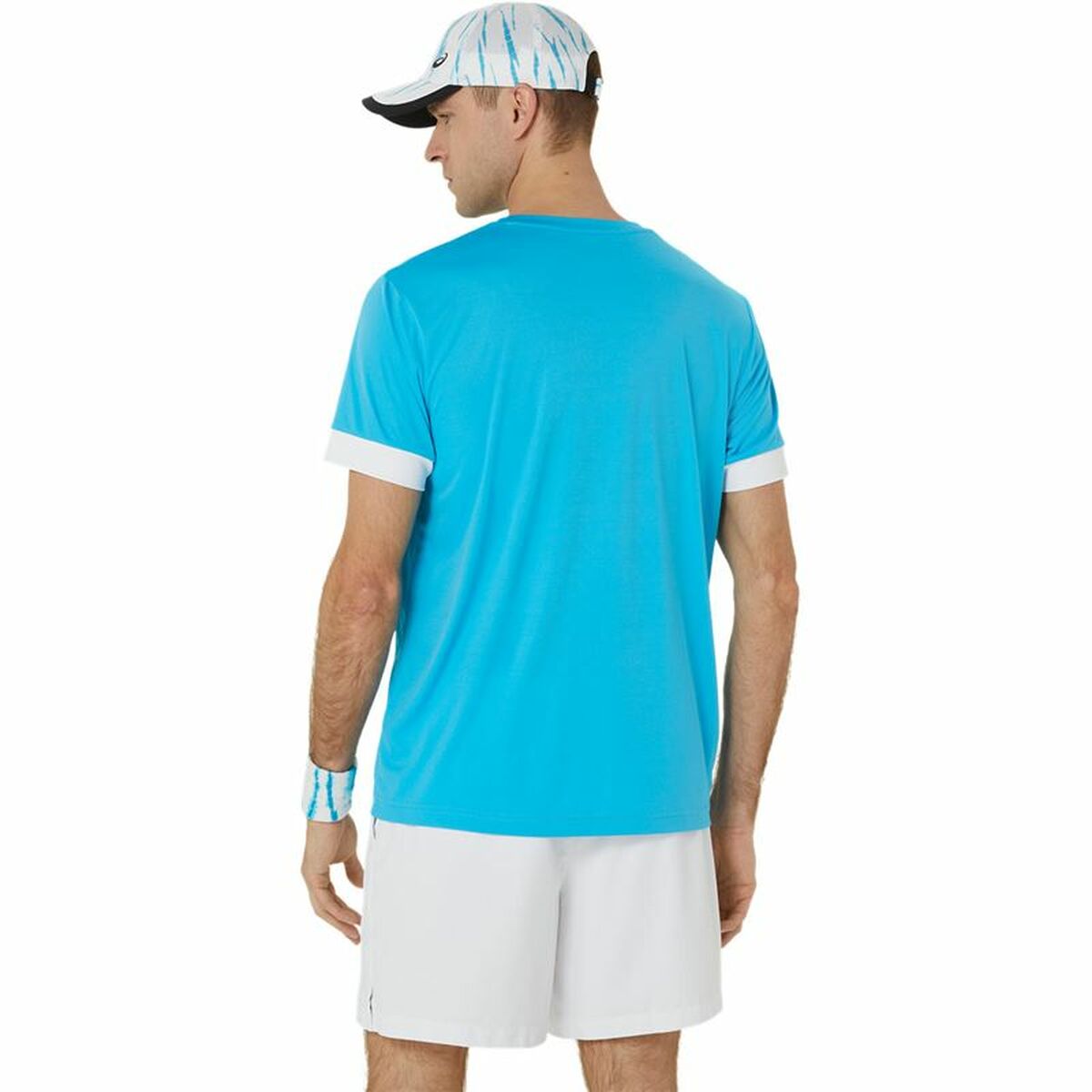 Short-sleeve Sports T-shirt Asics Court Ss Top Sky blue Tennis-5