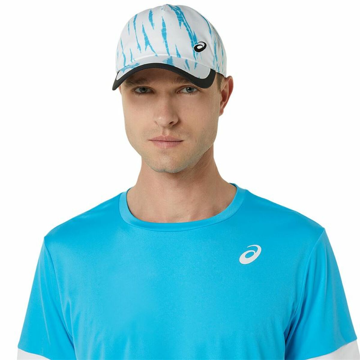 Short-sleeve Sports T-shirt Asics Court Ss Top Sky blue Tennis-4