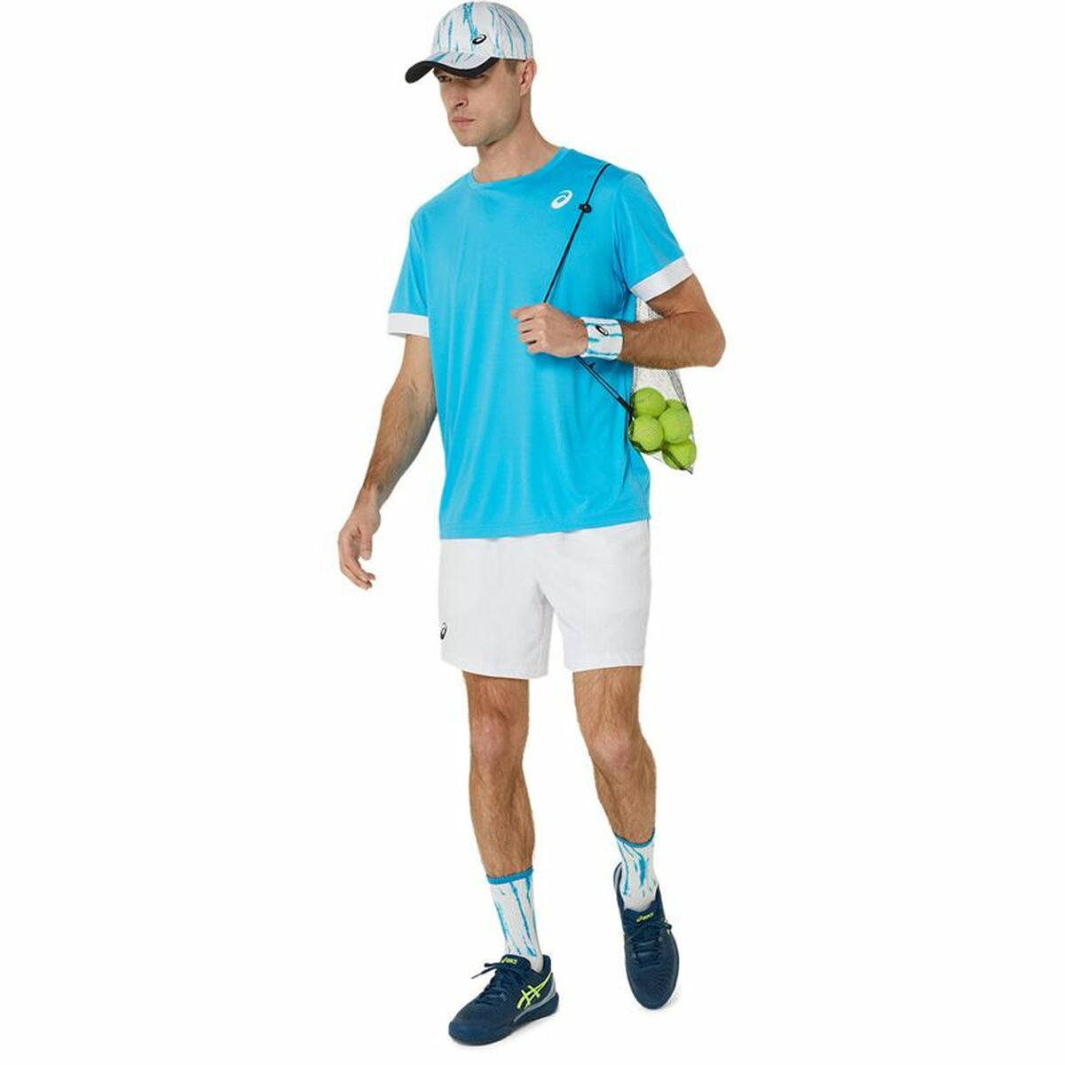 Short-sleeve Sports T-shirt Asics Court Ss Top Sky blue Tennis-2